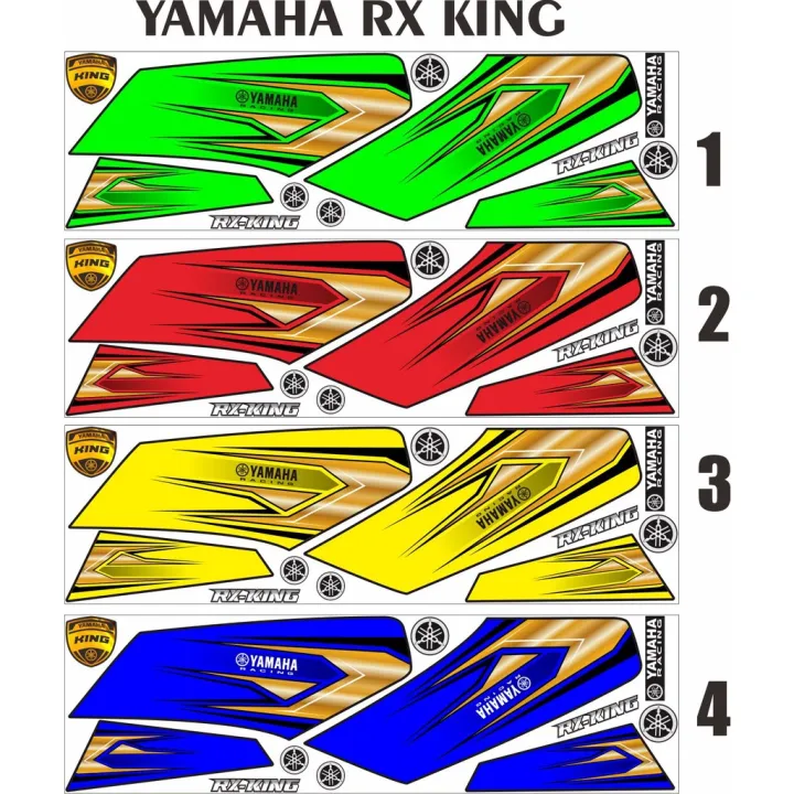 VARIASI STIKER STRIPING BODY MOTOR YAMAHA RX KING EMBLEM TENGKI YAMAHA