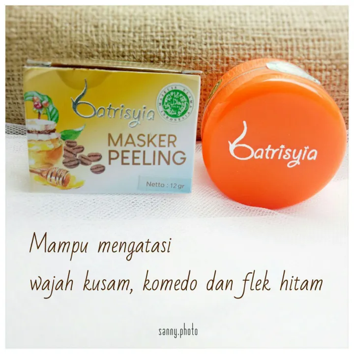 Masker Peeling Batrisyia Masker Kopi Organik Exfoliating Face