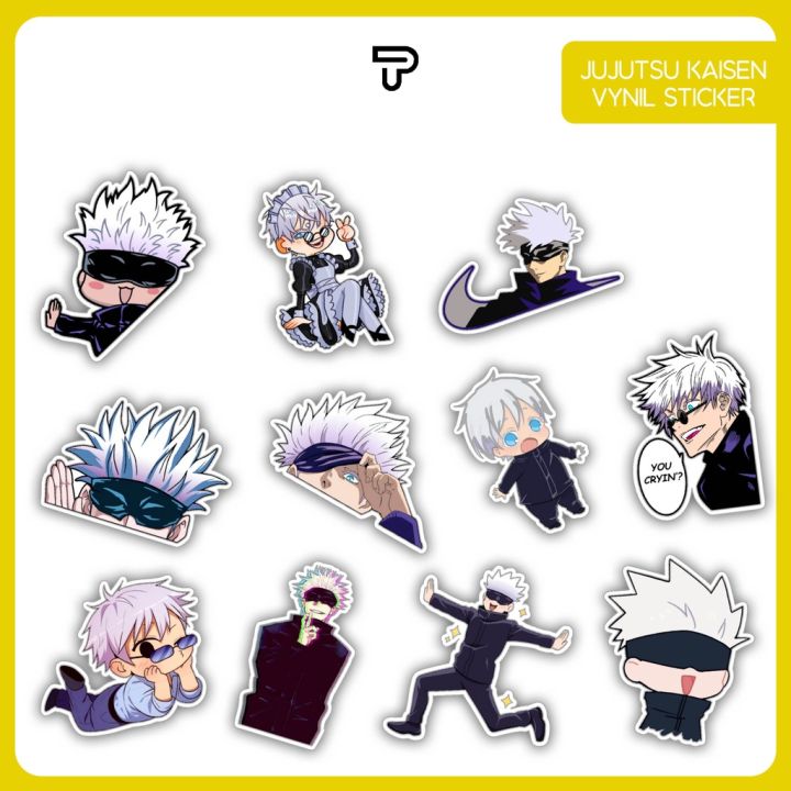 Jujutsu Kaisen Sticker Pack Satoru Gojo Vinyl Sticker WaterProof