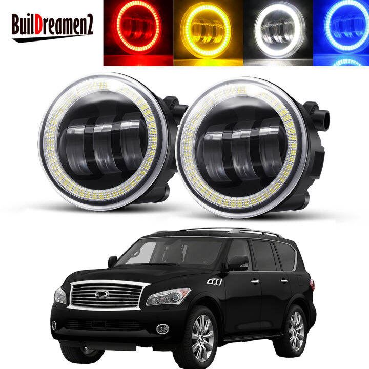 X Angel Eye Fog Light Assembly Car Left Right Led Lens Fog Daytime