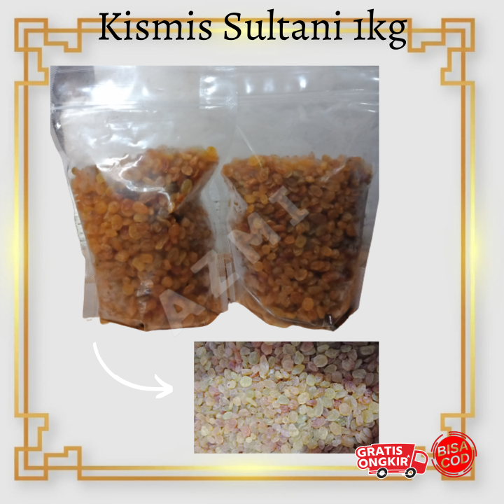 Promo Kismis Sultani Golden Raisins Kismis Mutiara Repack Kg Lazada