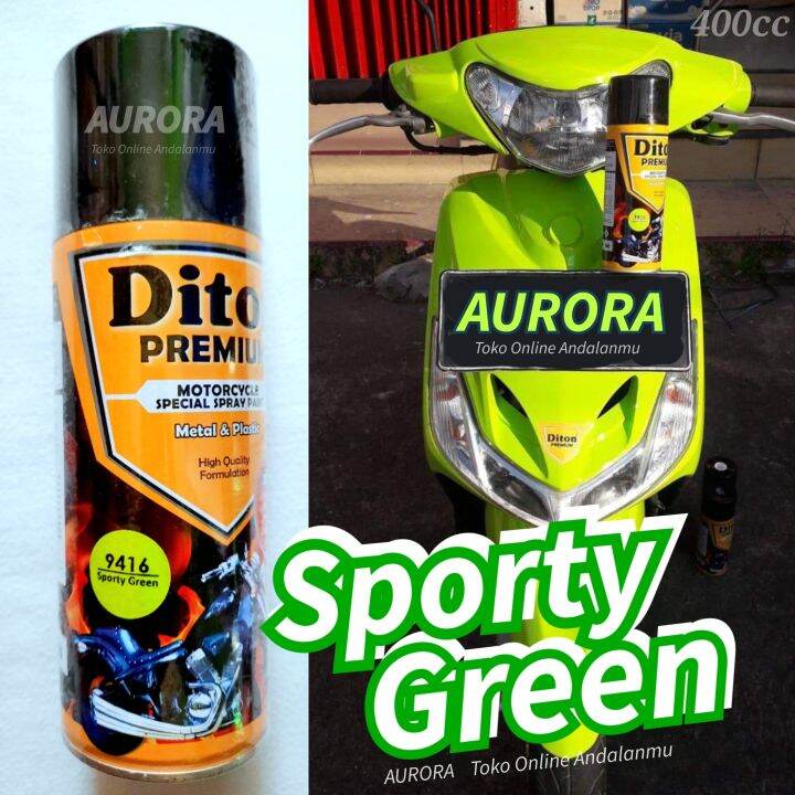 Diton Premium Sporty Green H9416 Cat Hijau Ijo Gren Cet Pilox Pylox