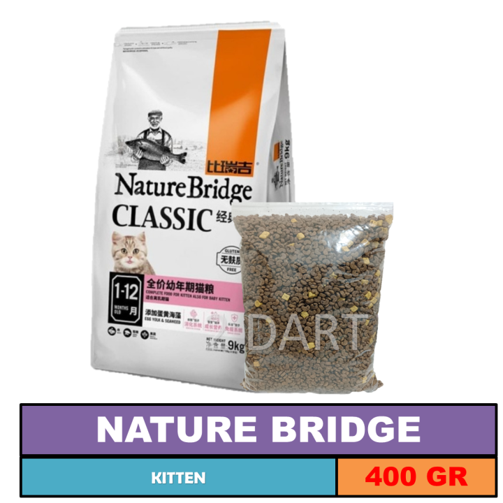 Makanan Kucing Nature Bridge Kitten Kemasan 400gr Nature Bridge Clasic