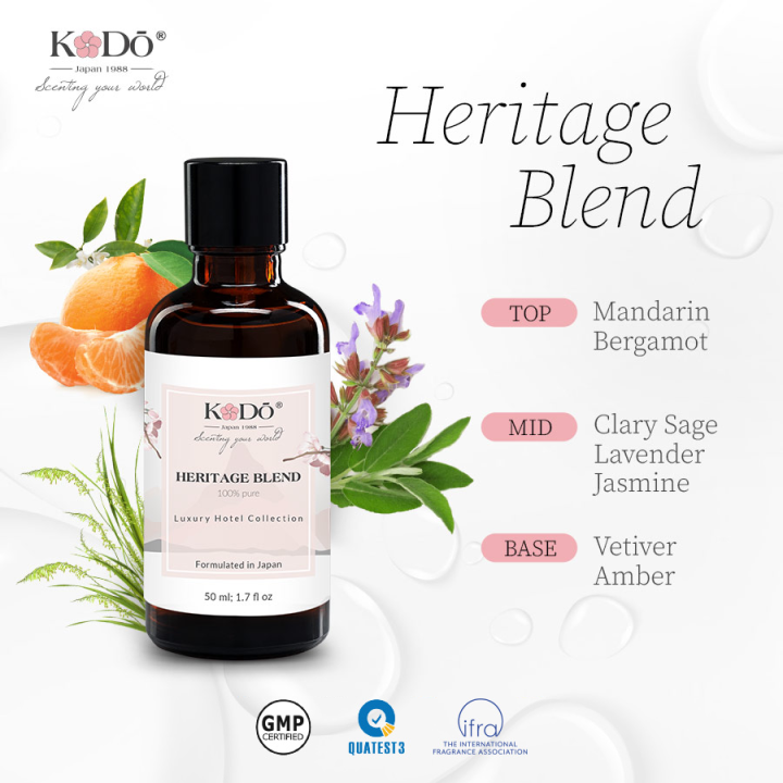 KODO Heritage Blend Tinh Dầu Nước Hoa Thơm Phòng Nguyên Chất