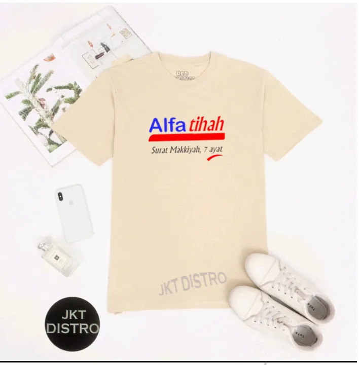 Terkeren Kaos Pria Wanita Keren Tsirt Plesetan Alfamart Logo Dtf