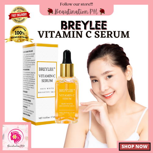 Breylee Vitamin C Whitening Serum Face Facial Brighten Skin Fade Dark