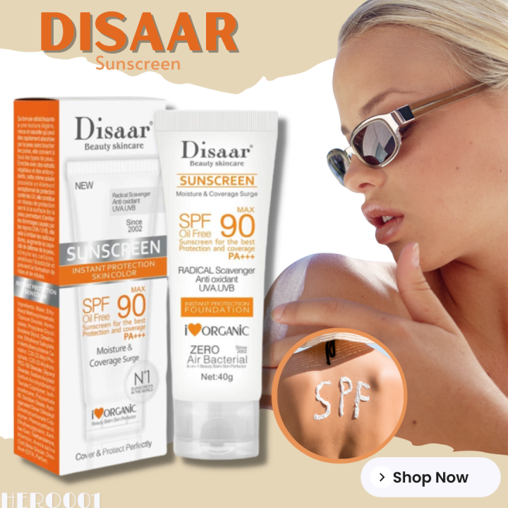 Disaar Facial Sunscreen Cream Spf Pa Moisturizing Skin Protect