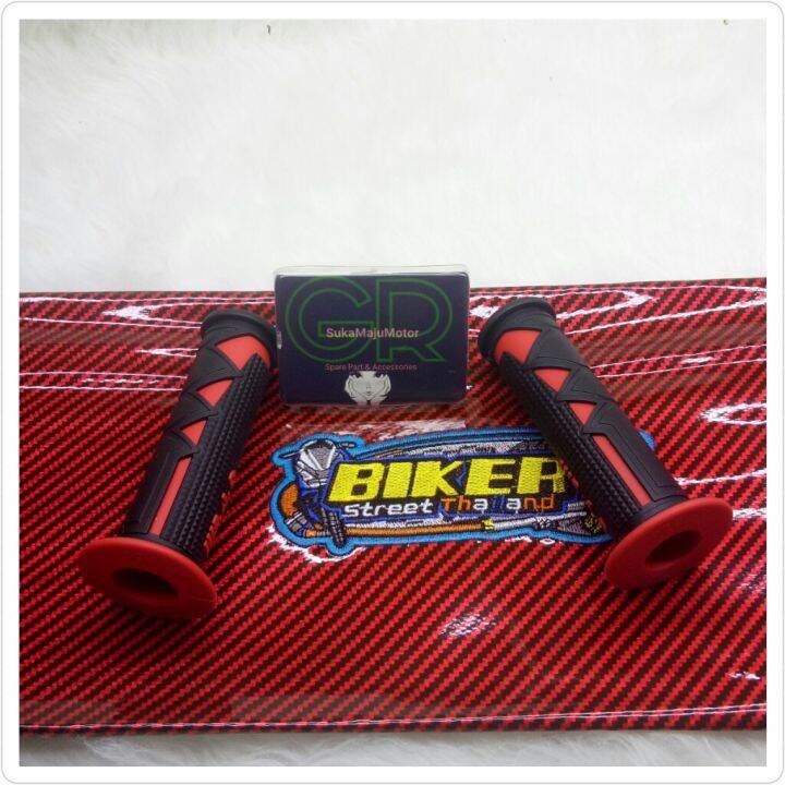 Paket Variasi Motor Handgrip Handfat New Shark Kulit Jok Karbon Biker