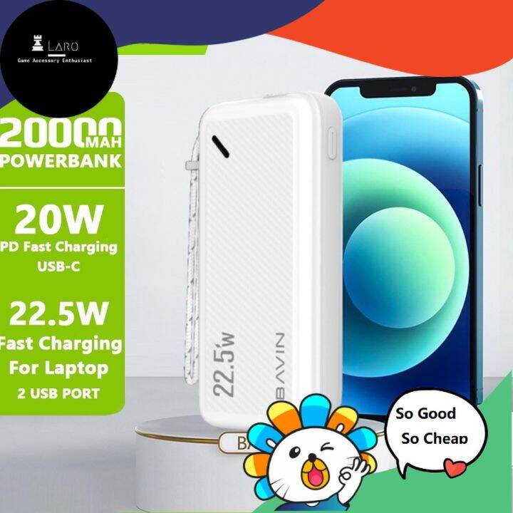 BAVIN PC031 20000mAh Powerbank 22 5W PD Fast Charging Power Bank LED