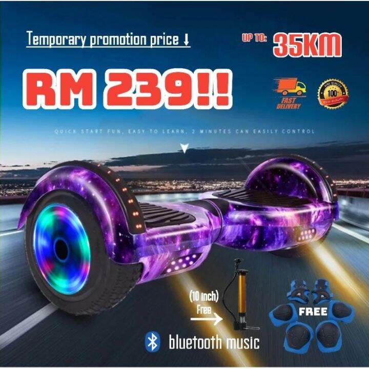 Ready Stock Ready Stock Hoverboard Two Wheel Self Balancing Electric