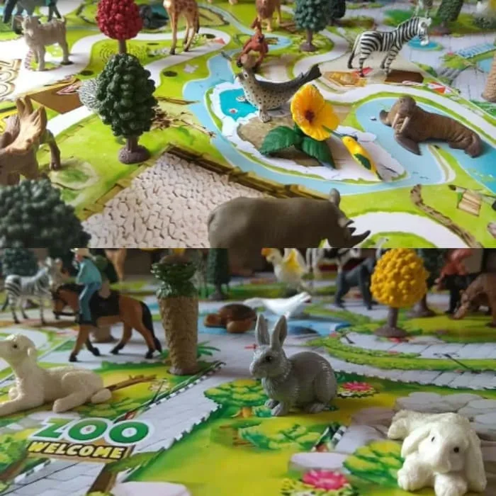 Flash Sale Mainan Binatang Miniatur Gorila Dan Gajah Maket Diorama