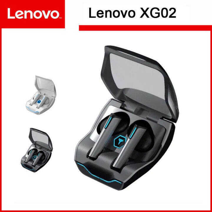 Lenovo XG02 TWS Gaming Bluetooth Earphones LED Light Dual Mode Earbuds