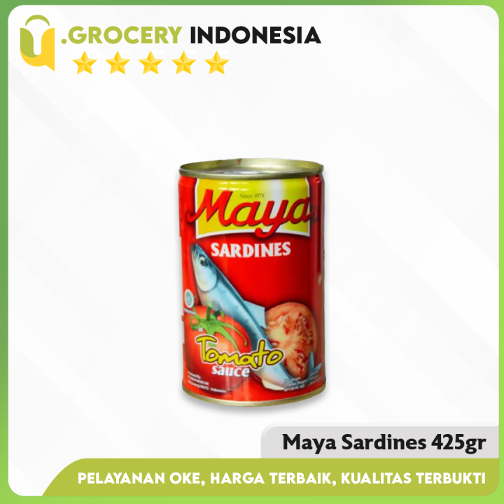 Maya Sardine Kaleng Maya Sarden Kaleng Besar Gram Tomato Sauce