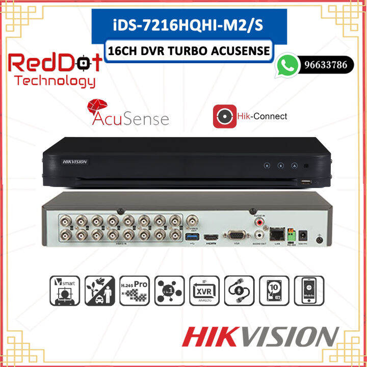 HIKVISION 16CH IDS 7216HQHI M2 S SERIES TURBO ACUSENSE 16CH DVR