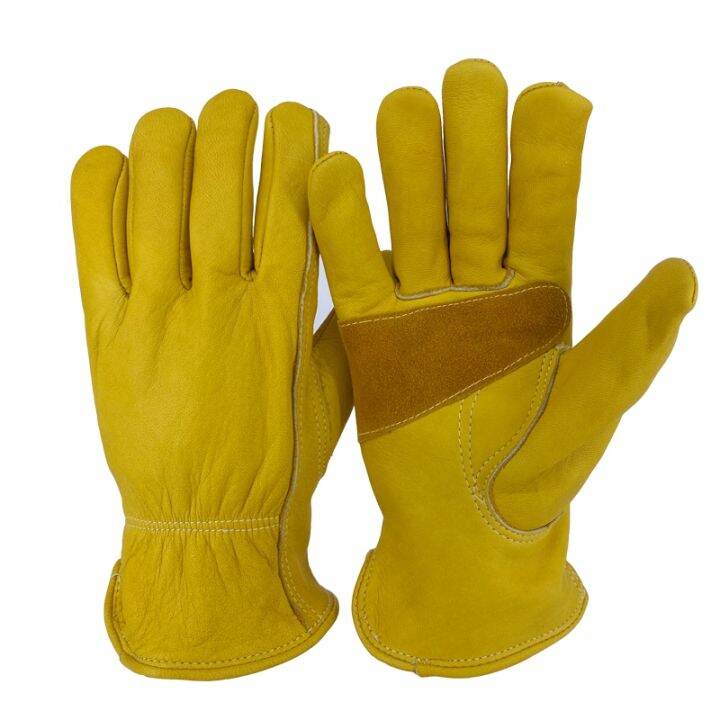 CW Gants de sécurité en cuir vache pour hommes le travail soudage