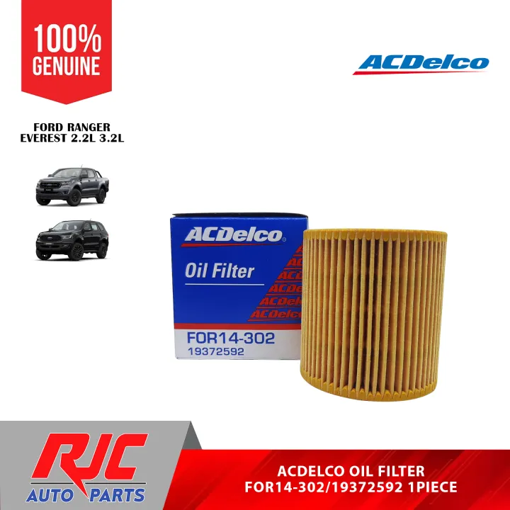 ACDelco FOR14 302 19372592 BB3Q6744BA O 407A Oil Filter For Ford Ranger