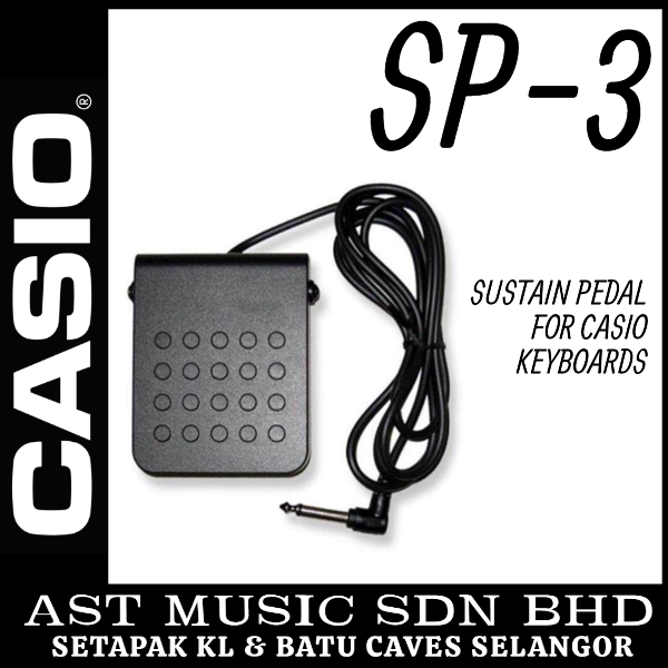 Casio SP 3 Pad Style Sustain Damper Pedal For All Casio Keyboard And