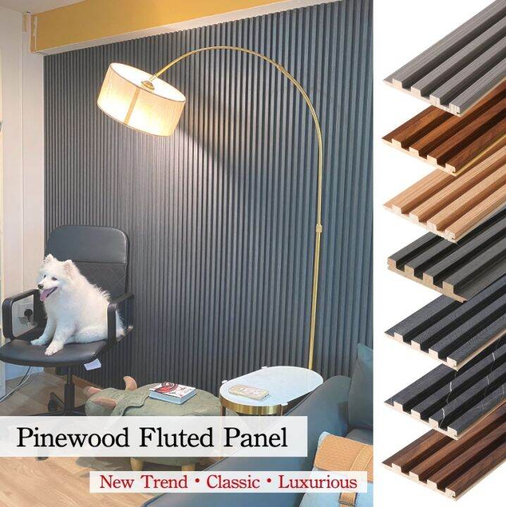 Wpc Pvc Wall Panel Wood Strip Grille Wainscoting Fluted Panel