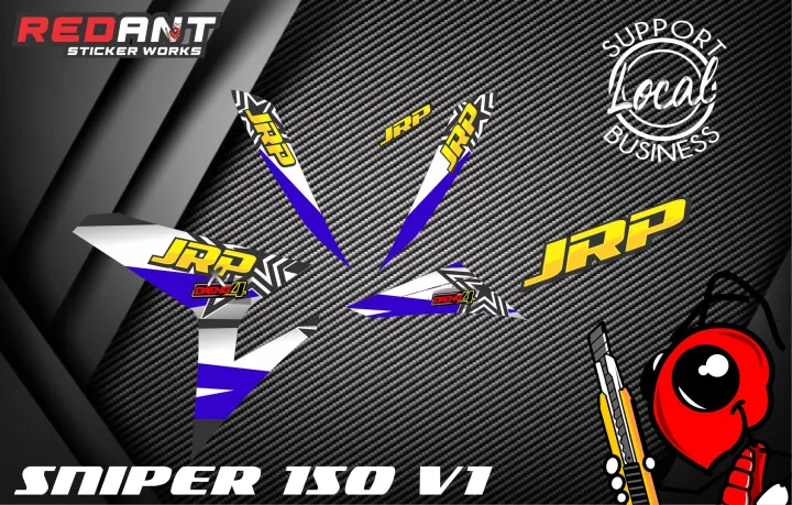 SNIPER 150 V1 STOCK GLOSSY DECALS Lazada PH