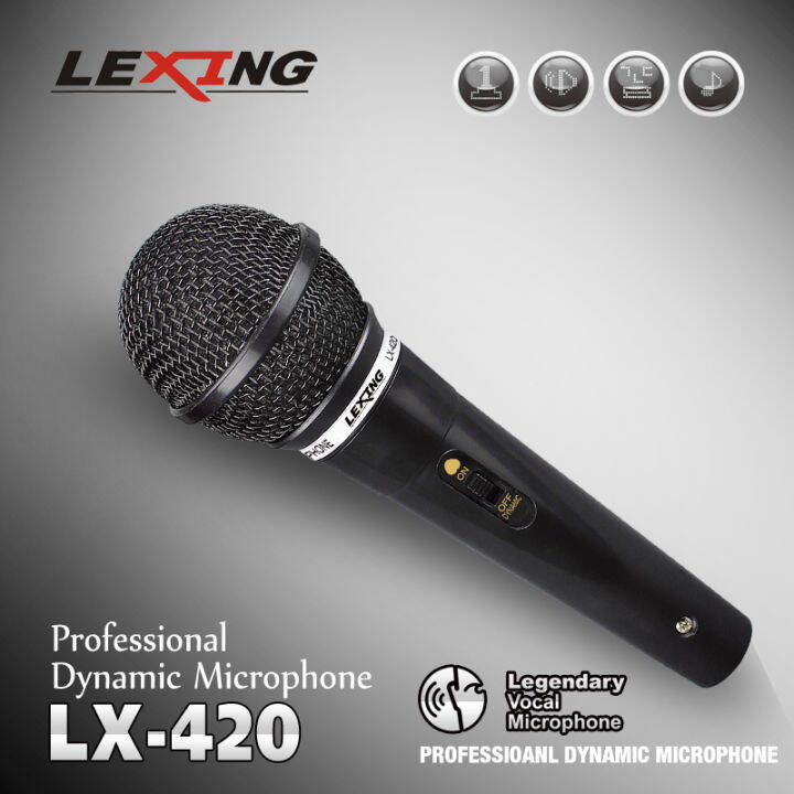 LEXING LX 420 Professional Dynamic Wired Microphone Lazada PH