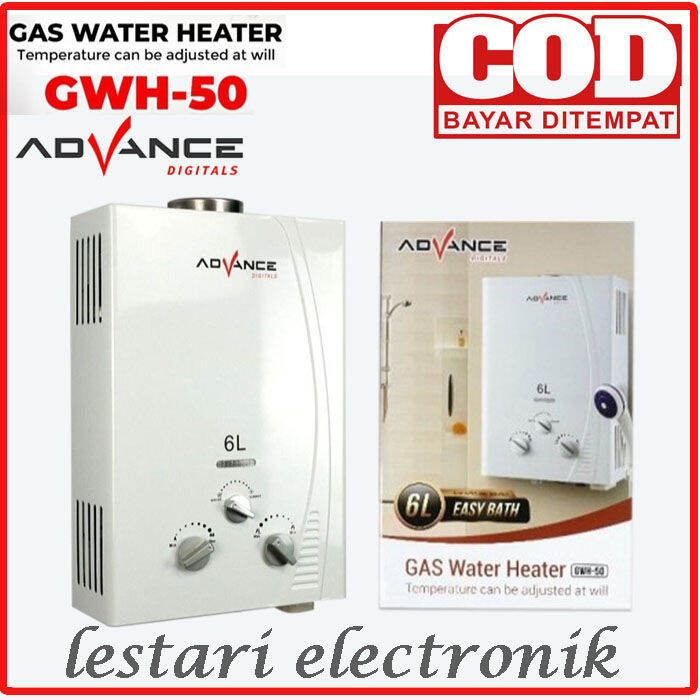 Advance Gas Water Heater Pemanas Air Gwh Kapasitas Liter Lazada