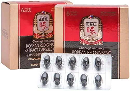 KGC CheongKwanJang Korean Red Ginseng Extract Capsule Gold 60 000 Mg