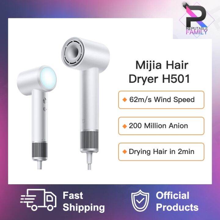 Xiaomi Mijia High Speed Hair Dryer H501 Negative Ion Blow Dryer With