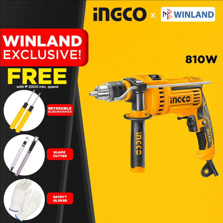 Ingco By Winland Impact Drill W Barena With Variable Speed And