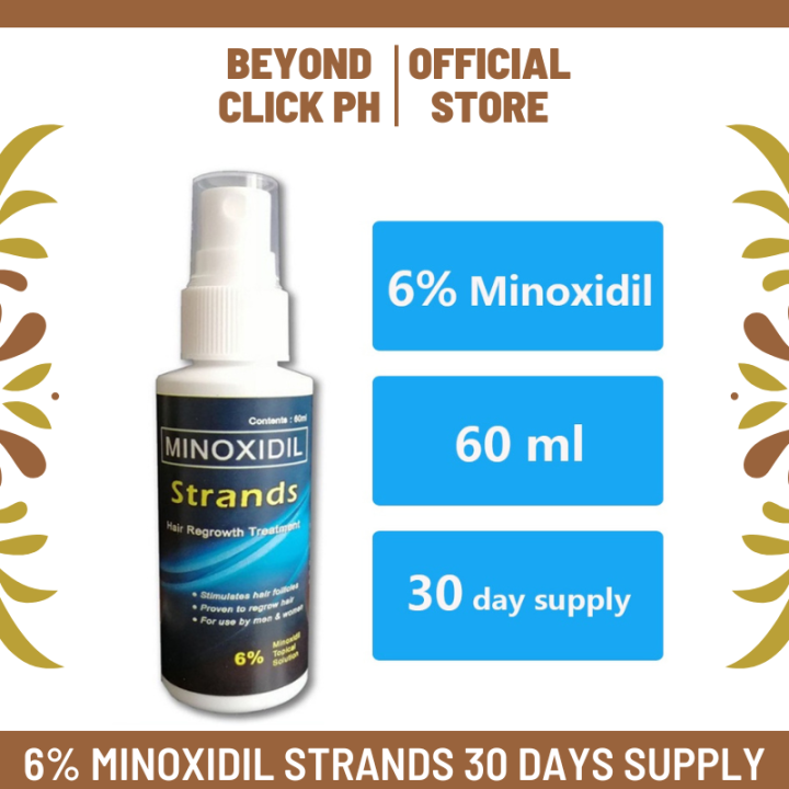 Original Minoxidil Strands 6 Minoxidil Premium Hair Grower Topical