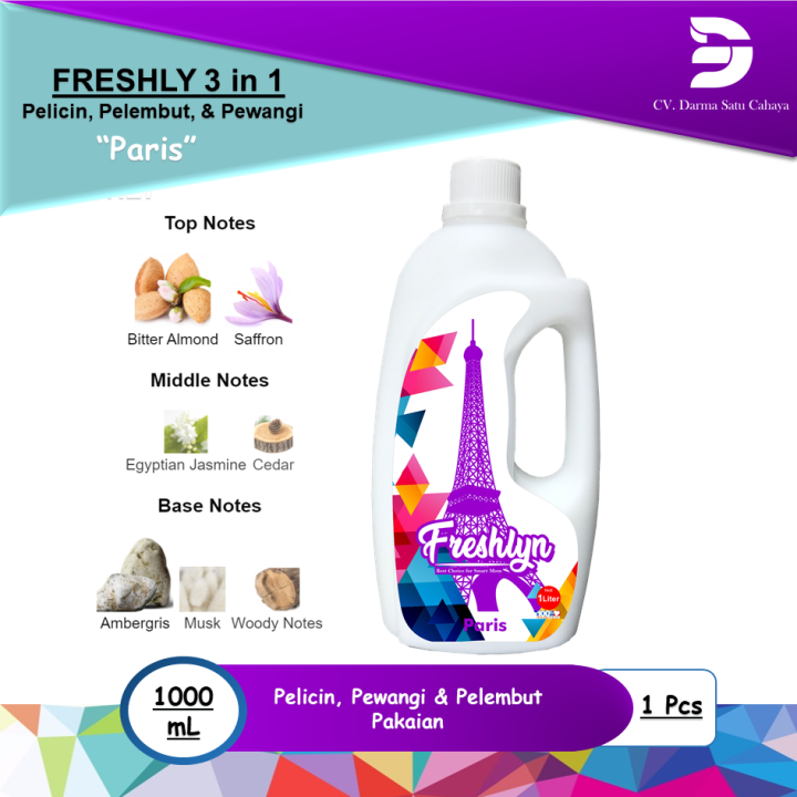 Pelicin Pewangi Pakaian Freshly Paris Botol Liter Lazada Indonesia