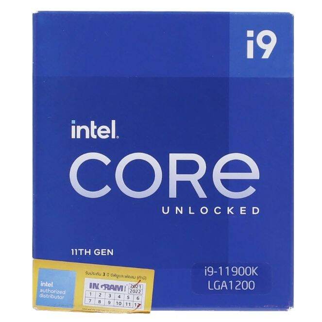 INTEL CPU ซพย 1200 CORE I9 11900K 3 5 GHzหนวยประมวลผล Lazada co th