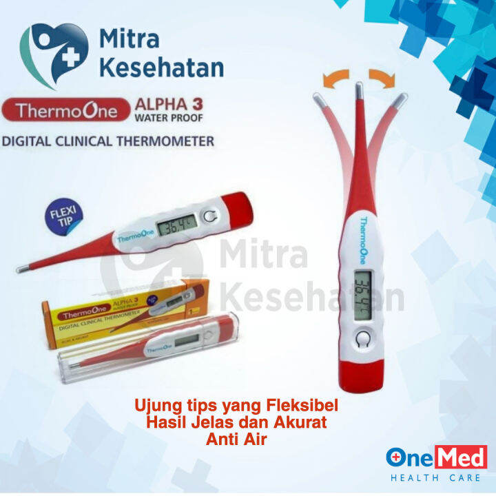 Onemed Thermometer Alpha Thermo One Flexi Termometer Digital Flexible