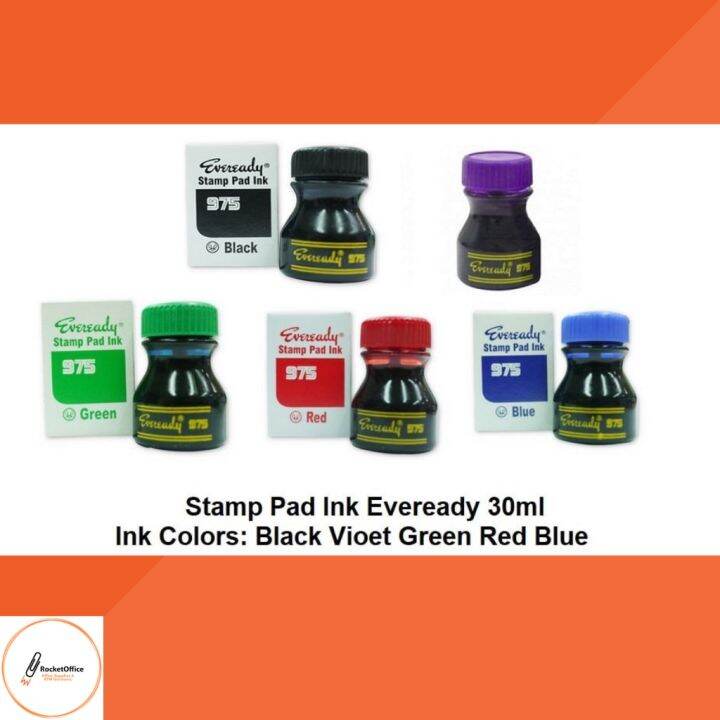 30mL Stamp Pad REFILL Ink 5 Colors Eveready Brand Lazada PH