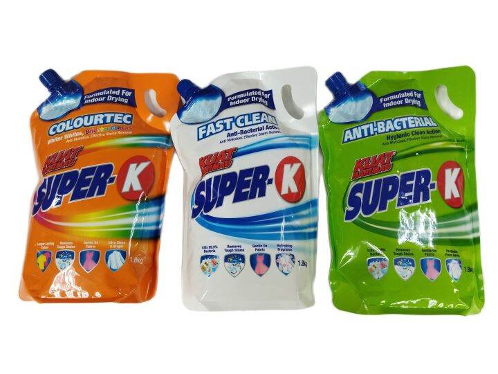 Kuat Harimau Super K Liquid Detergent Kg Fast Clean Colourtec Anti