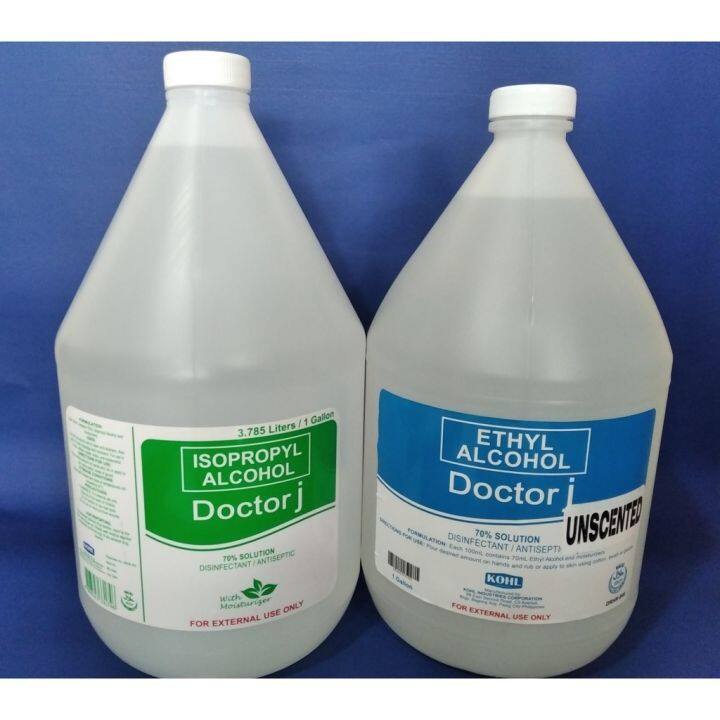 Doctor J Isopropyl Ethyl Alcohol 70 Solution 1 Gallon Lazada PH