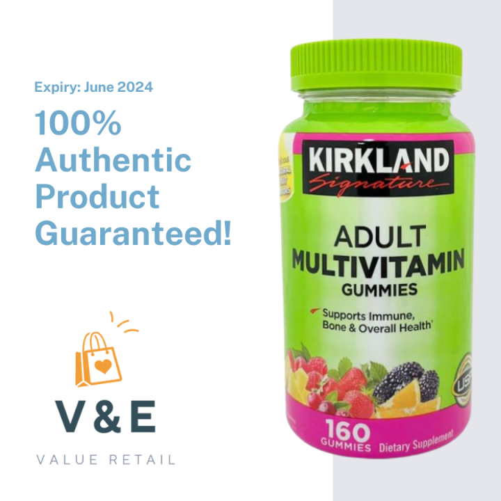 Kirkland Signature Adult Multivitamin Gummies 160 Gummies June 2024