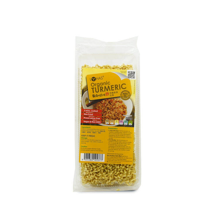 Lohas Organic Turmeric Ramen 280gm 有机黄姜拉面 Lazada