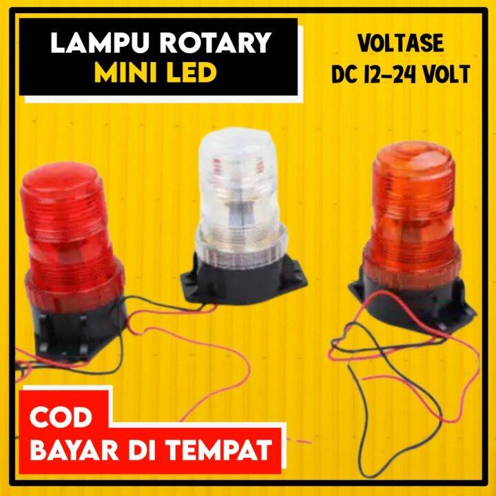 PROMO Lampu Rotary Mini Rotari Truk Blitz Led Forklif Truk Mobil