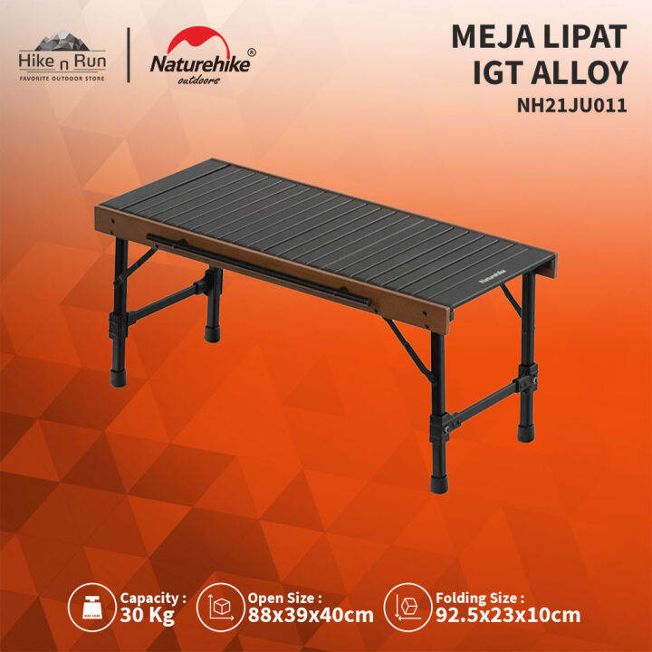 Meja Lipat Naturehike IGT NH21JU011 Aluminium Alloy Folding Table