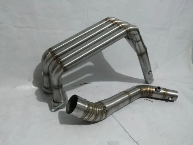 Leher Knalpot Model 4 Silinder Ninja 250 CC Stainless Full Las Cacing