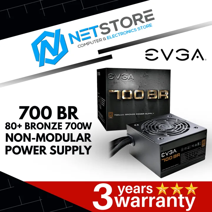 EVGA 700 BR 80 BRONZE 700W NON MODULAR POWER SUPPLY 100 BR 0700 K3