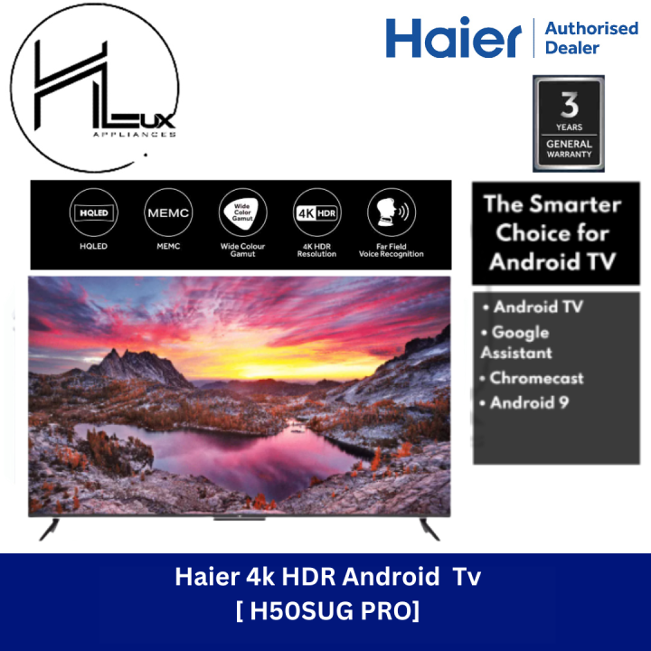 Haier Pro Series K Uhdr With Google Play Store Android Tv Internet