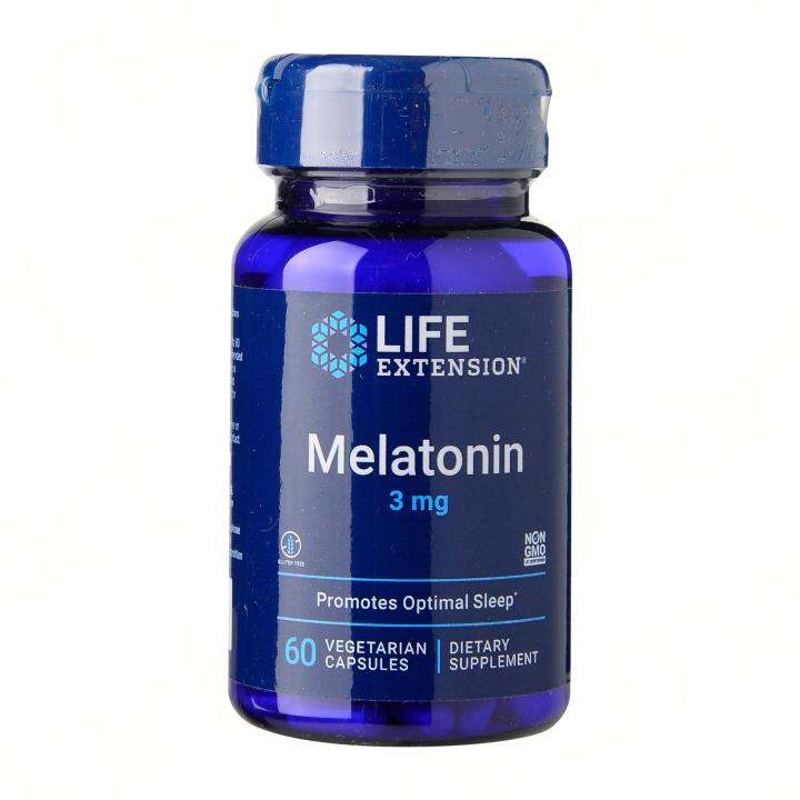 Bundle Of 2 Life Extension Melatonin 3Mg 60 Vegetarian Capsules By