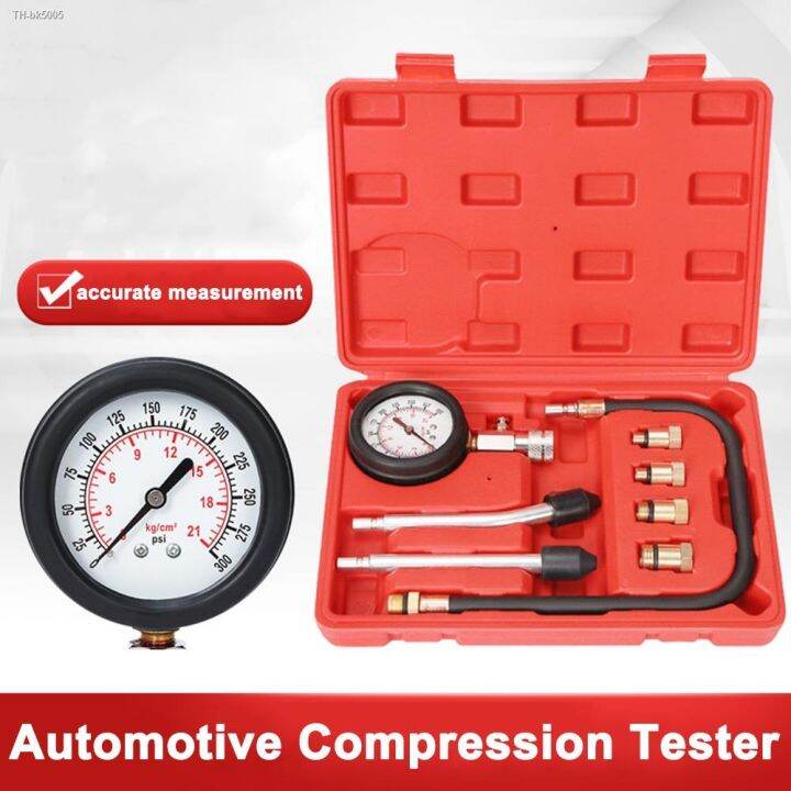 Piece Set Gasoline Engine Compression Tester Cylinder Psi