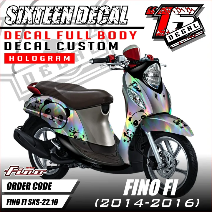 Decal Full Body Hologram Laser Pelangi Motor Yamaha Fino Fi 125 Stiker