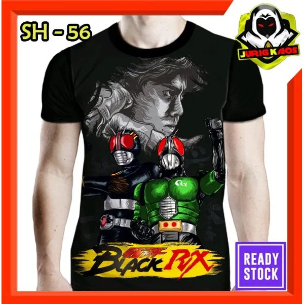 Kaos Kamen Rider Black RX Aka Satria Baja Hitam Lazada Indonesia