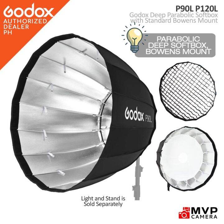 GODOX Parabolic P90L P120L Light Version Softbox Diffuser With Bowens