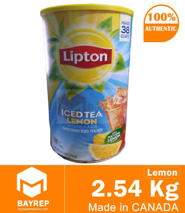 Lipton Iced Tea Lemon Sweetened Mix Kg Makes Quarts