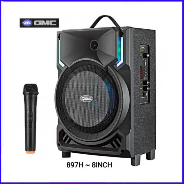 SPEAKER GMC 897H PORTABLE MULTIMEDIA WITH BLUETOOTH KARAOKE 120 WATT