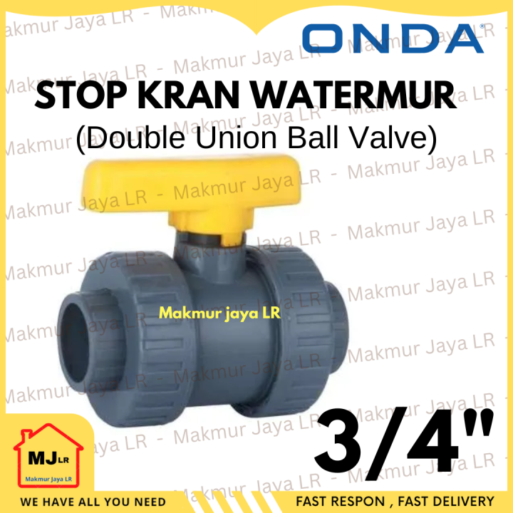 Stopkran Watermur Inch Onda Stop Kran Double Union Ballvalve Ball